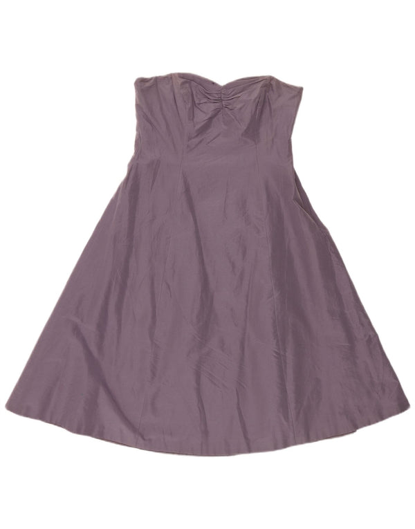 Vestido sin tirantes para mujer Coast UK 44 Algodón morado mediano