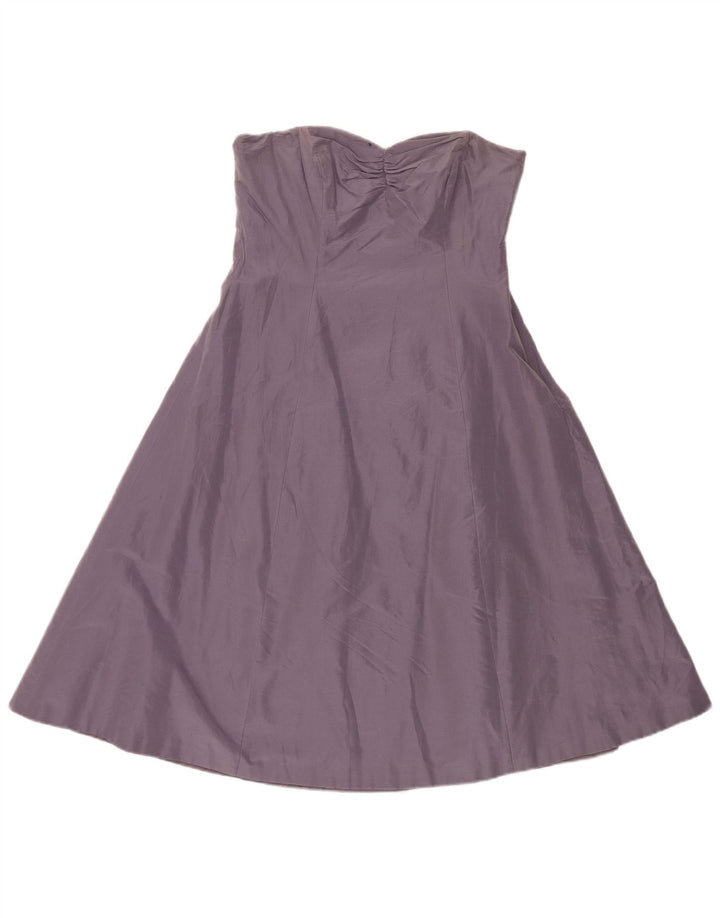 Vestido sin tirantes para mujer Coast UK 44 Algodón morado mediano