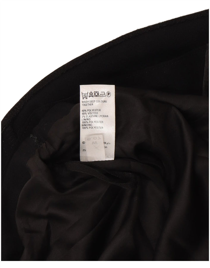 Marks & Spencer Falda acampanada para mujer UK 14 Medium W30 Poliéster negro