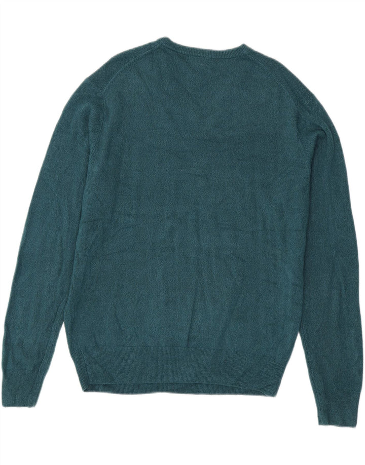 Dockers Jersey con Cuello en V para Hombre, Grande, Acrílico Azul