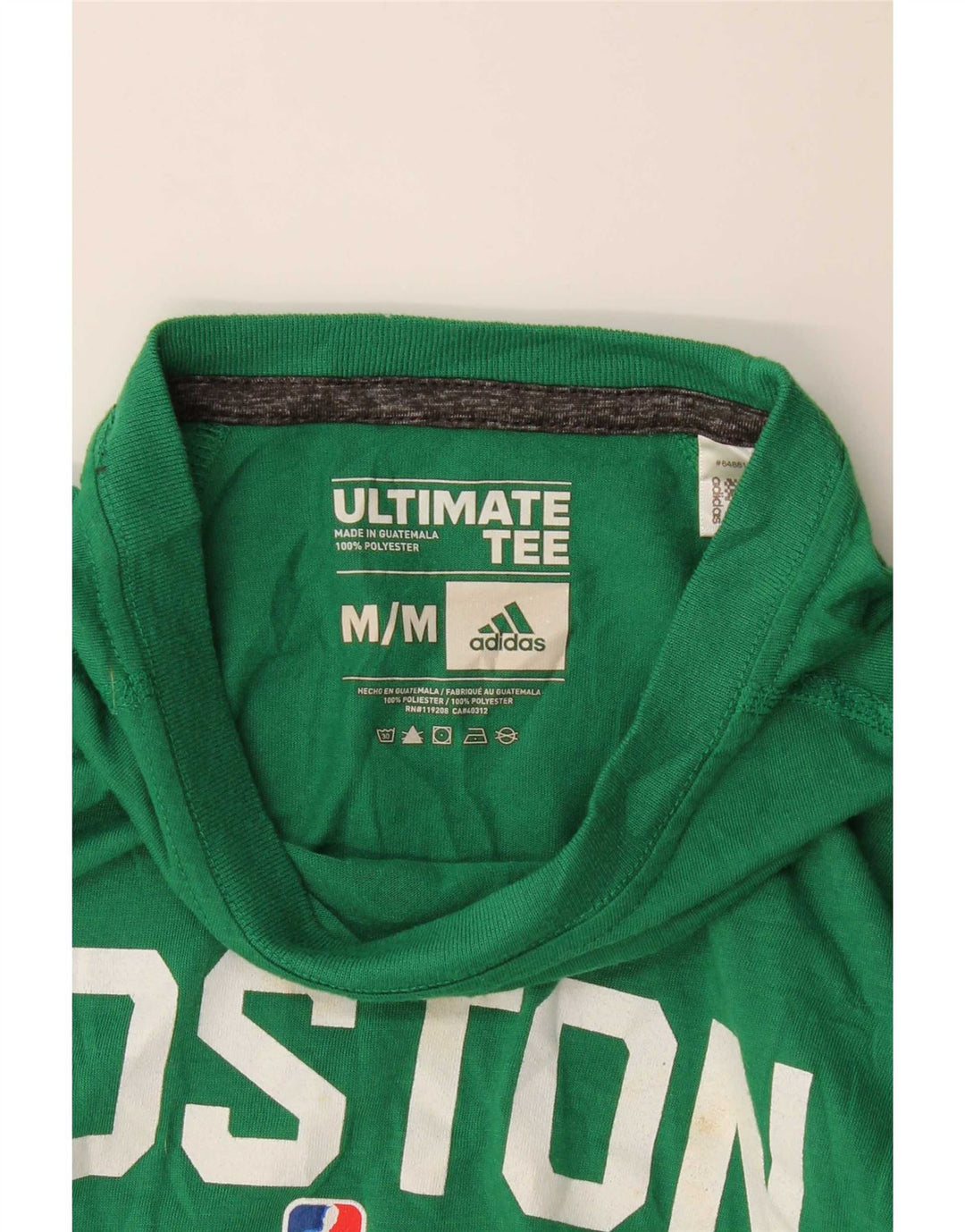 Adidas Hombre Boston Celtics Graphic Top Manga Larga Poliéster Verde Medio
