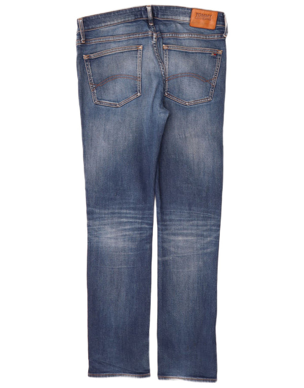 Tommy Hilfiger Mens Straight Jeans W36 L34 Blue Cotton