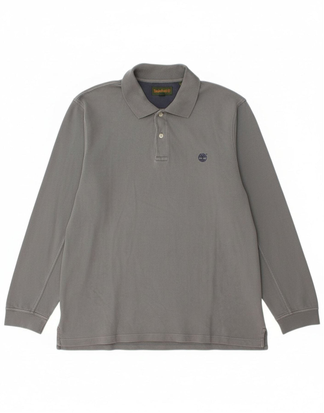 Timberland Polo De Manga Larga Para Hombre Algodón Gris Grande