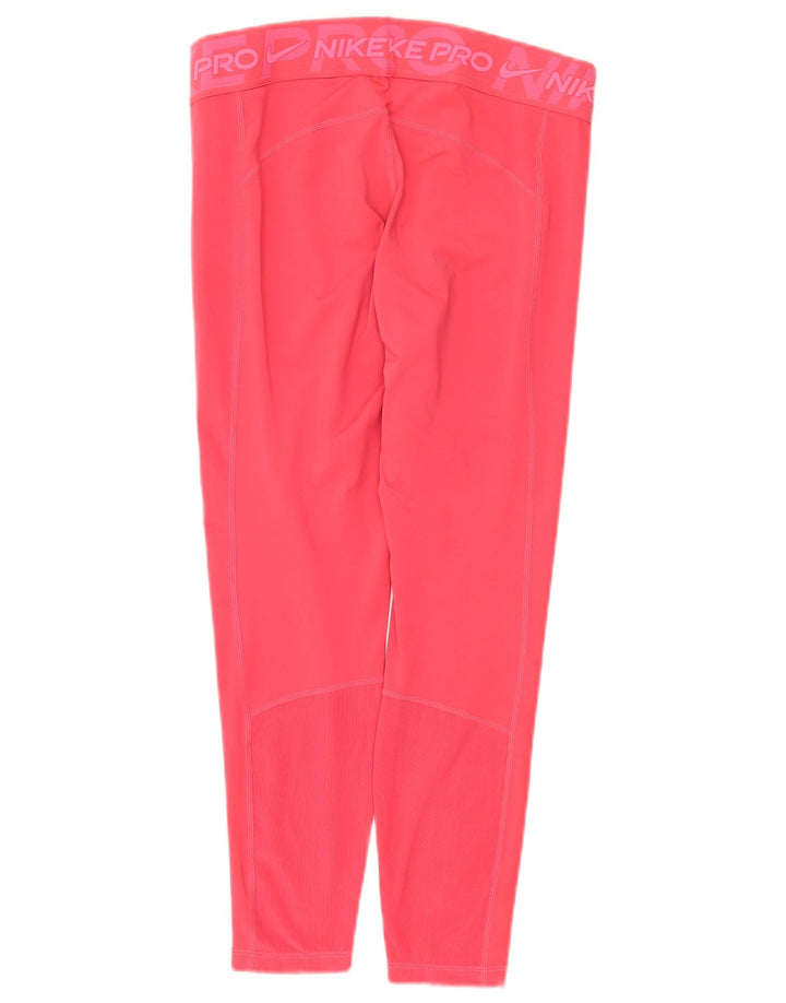 Nike Dri Fit Graphic Capri Leggings para mujer, talla 40, poliéster rosa grande