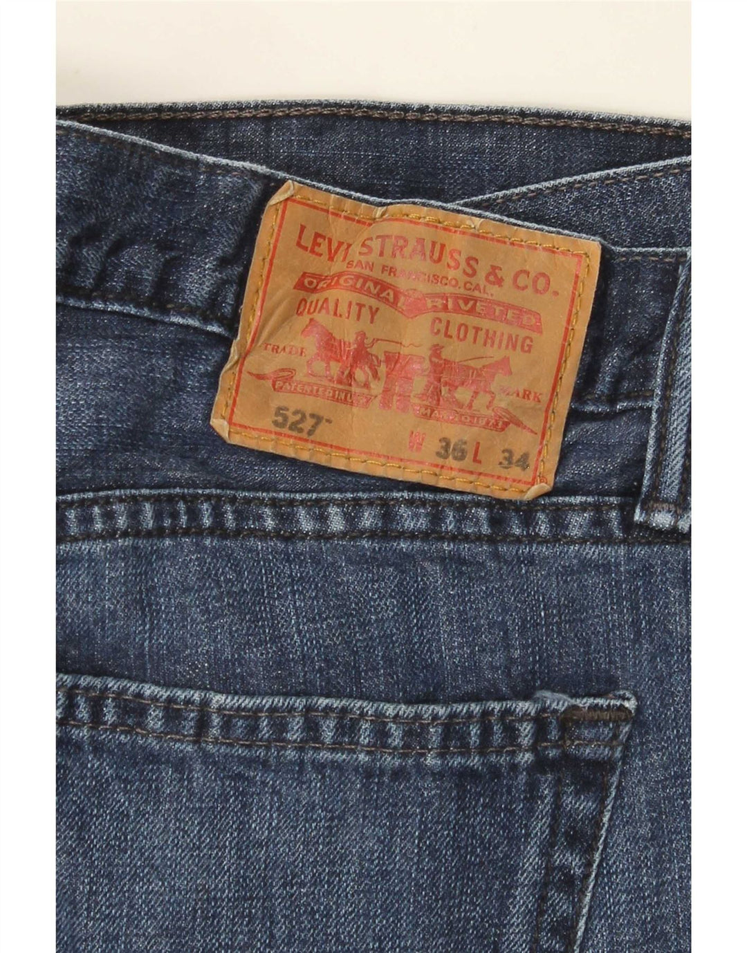 Levi's Mujer 527 Vaqueros Bootcut W36 L34 Azul