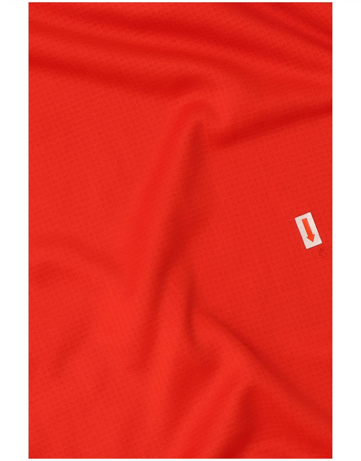 PUMA Sudadera tipo jersey para hombre, color rojo medio, poliéster con bloques de color