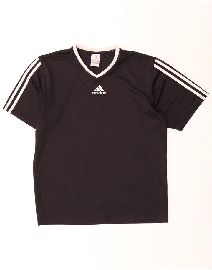 Adidas Mens Climalite Camiseta Top Pequeño Negro Poliéster