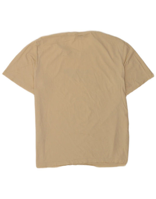 Jack & Jones Hombre Camiseta Gráfica Top XL Algodón Beige