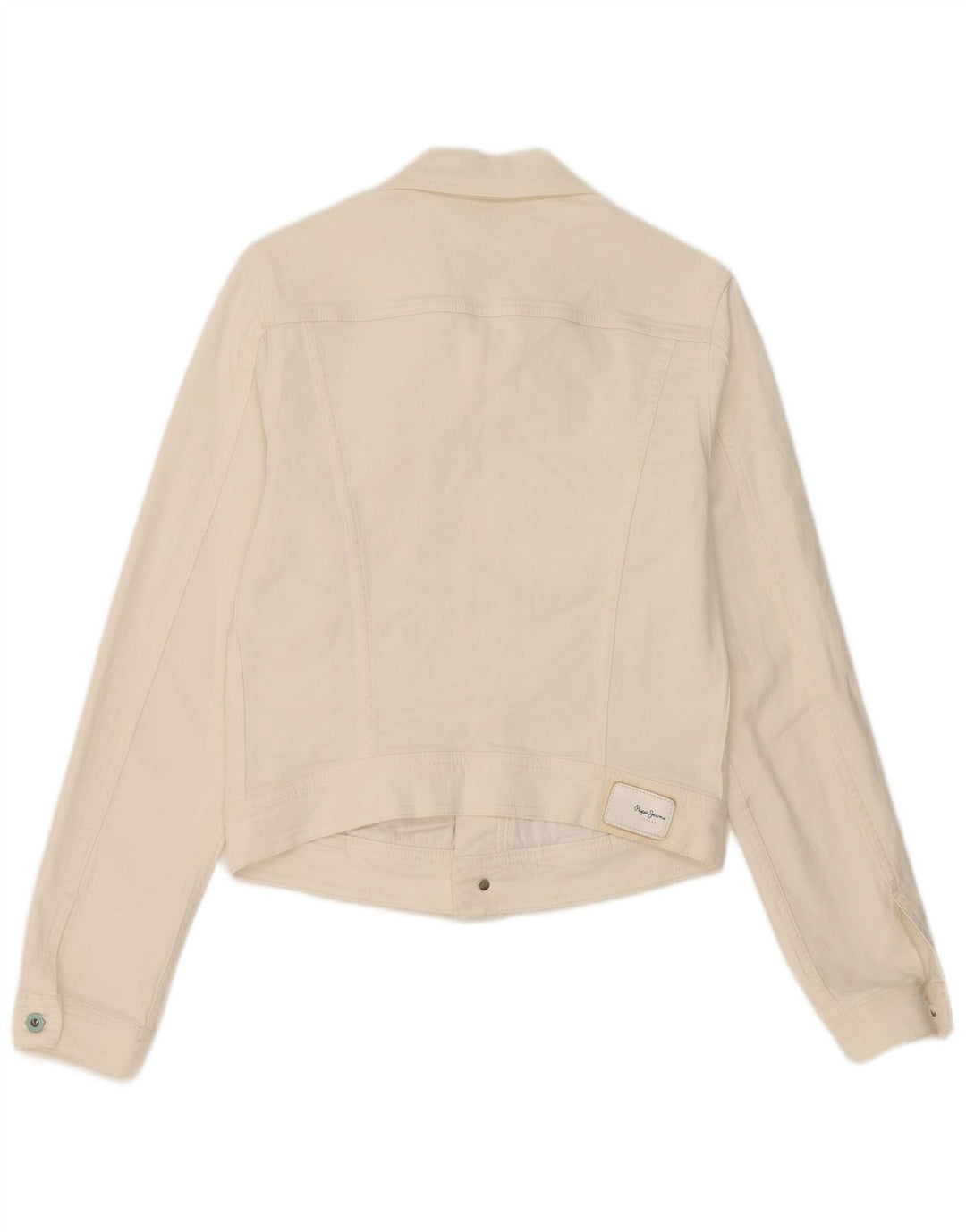 PEPE Jeans Chaqueta Vaquera Corta para Mujer UK 10 Small White