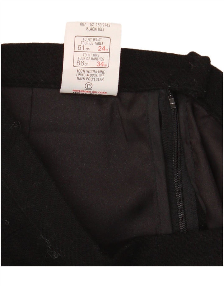 Falda acampanada para mujer St Michael UK 10 Small W24 Lana negra