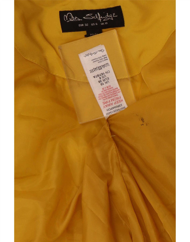 Miss Selfridge Chaqueta Acolchada Extragrande con Capucha para Mujer UK 40 Small Yellow