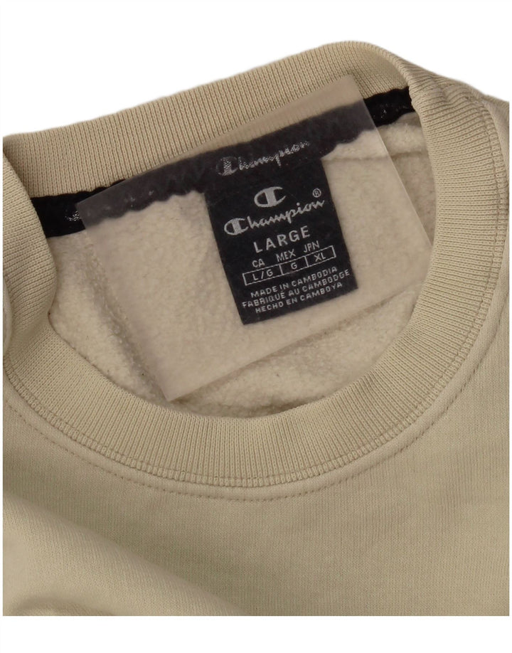 Champion Sudadera Jumper para Hombre Large Beige