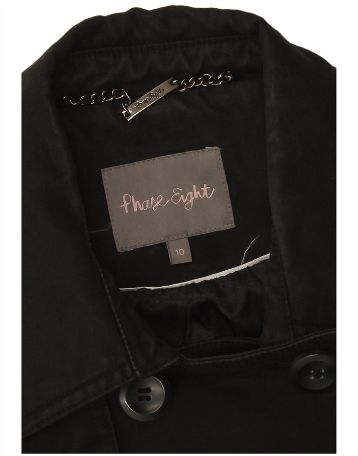 Phase Eight - Gabardina militar para mujer (talla 40), color negro