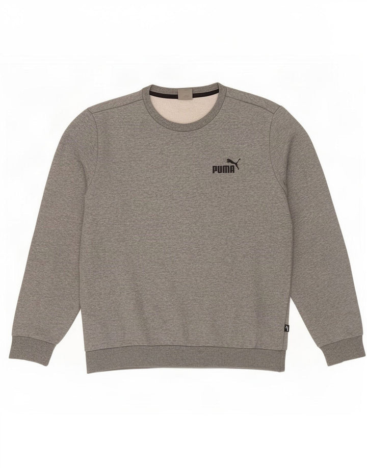 Sudadera Puma Jumper De Algodón Moteado Gris Medio |