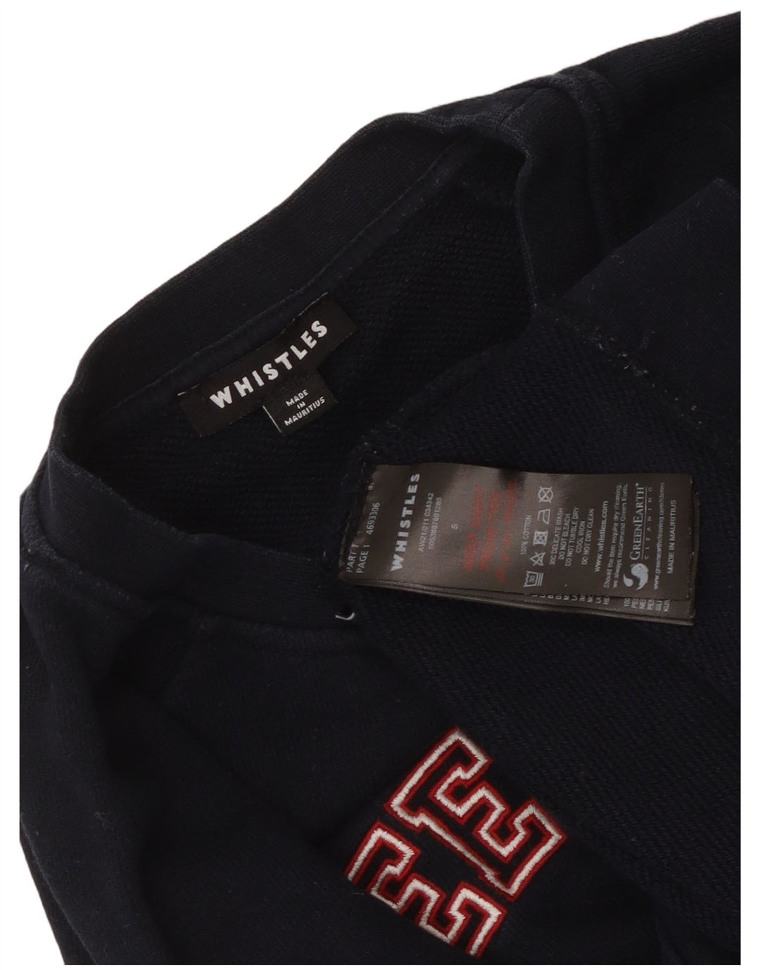 WHISTLE Sudadera con gráfico de fin de semana para mujer UK 10 Small Azul marino