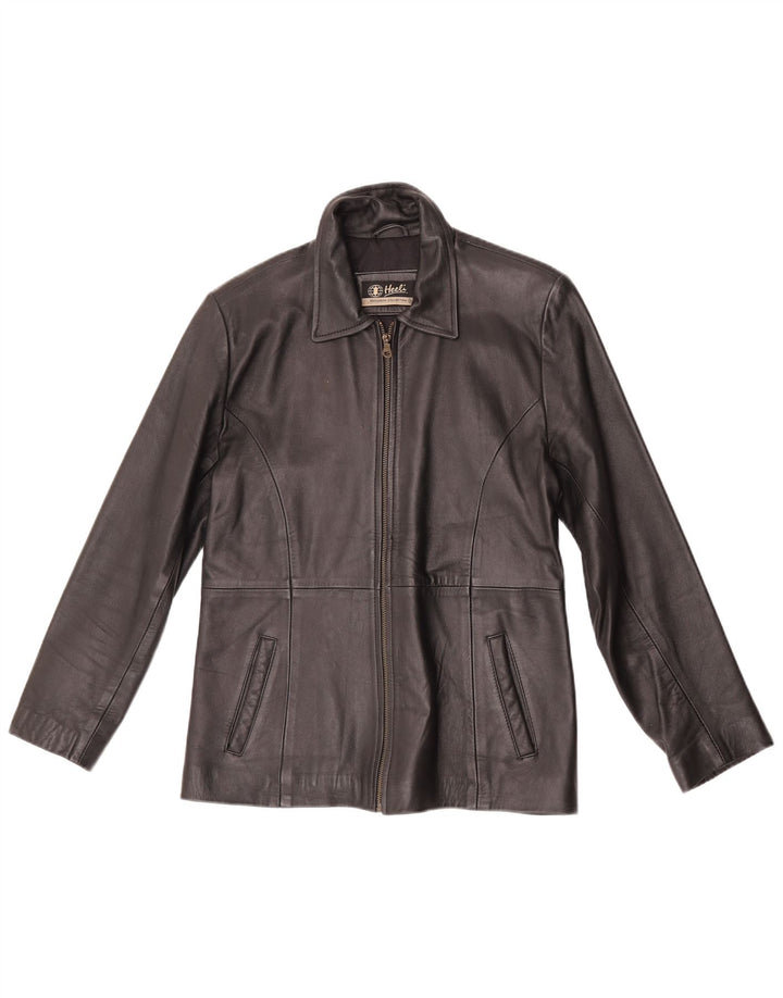 Heeli Chaqueta de cuero para mujer UK 40 XL Cuero negro