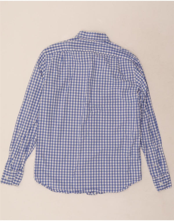 J. Crew Camisa de corte clásico para hombre de algodón a cuadros azul medio