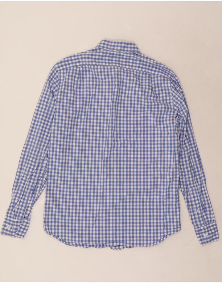 J. Crew Camisa de corte clásico para hombre de algodón a cuadros azul medio