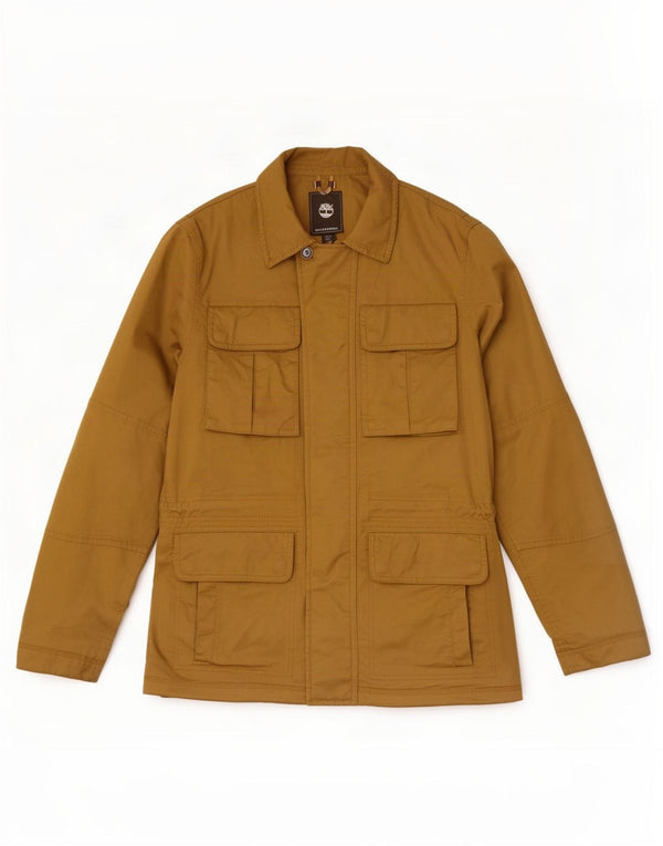 Timberland Chaqueta utilitaria para hombre UK 36 Small Beige Cotton