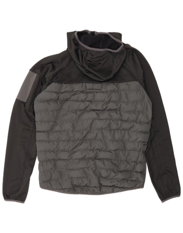 BERGHAUS Chaqueta acolchada con capucha para hombre ES 38 Gris medio Poliéster color block