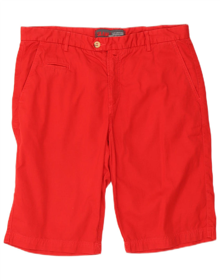 SLAM Mens Chino Shorts Large W36 Red Cotton