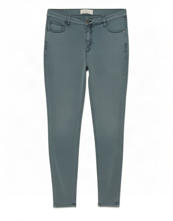 Vaqueros ajustados para mujer Fat Face UK 12 Medium W30 L27 Algodón verde