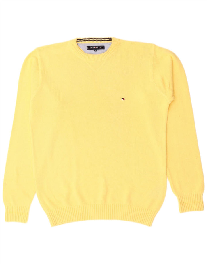 TOMMY HILFIGER Jersey De Cuello Redondo Para Hombre Algodón Amarillo Medio