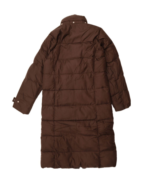 Eddie Bauer Abrigo acolchado extragrande para mujer UK 10 Small Marrón Poliéster