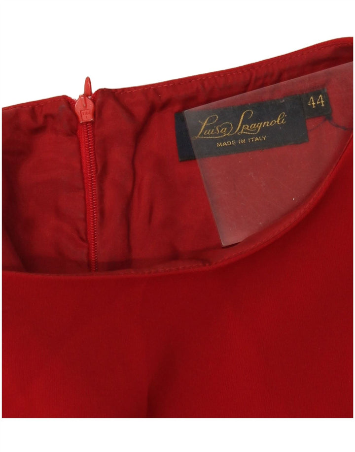 Luisa Spagnoli Vestido tubo para mujer IT 44 Medio Rojo