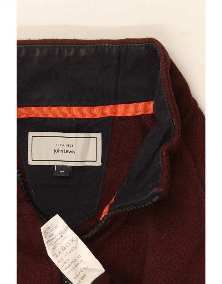John Lewis - Chaqueta de chándal para hombre, poliéster medio burdeos