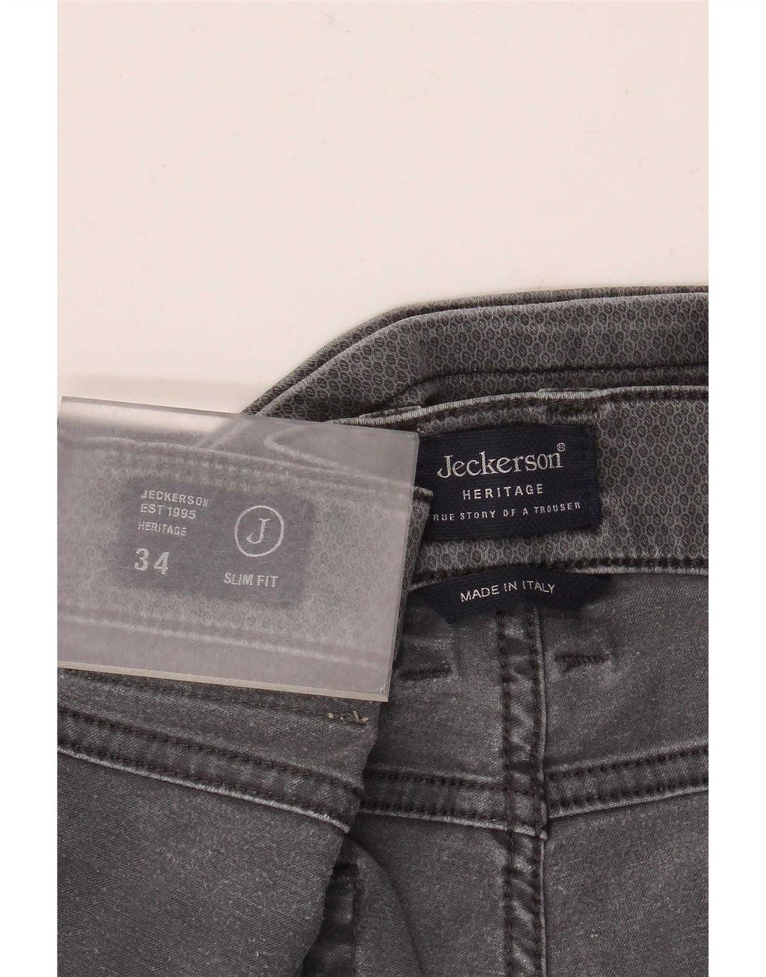 Jeckerson Vaqueros Slim Heritage para Hombre W34 L30 Gris