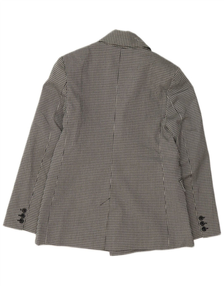 Topshop Chaqueta tipo blazer holgada para mujer UK 8 Small Black Check