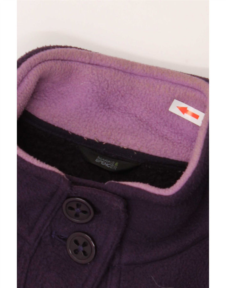 Marks & Spencer Chaqueta polar para mujer UK 22 3XL Poliéster morado
