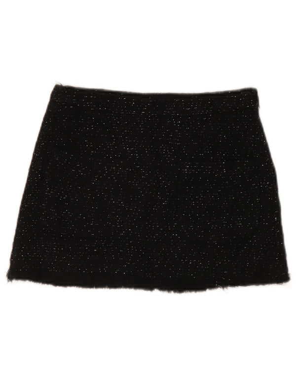 Zara Minifalda Niña 9-10 Años W24 Negro Algodón