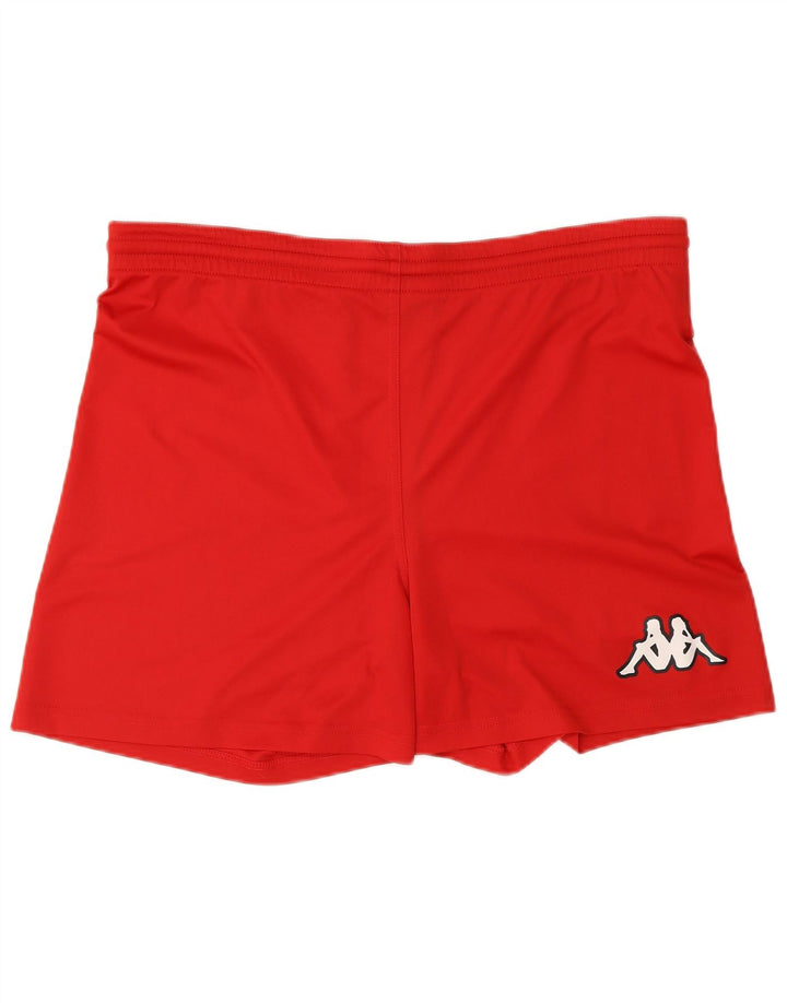 Kappa Hombre Pantalones Cortos Deportivos Grande Poliéster Rojo