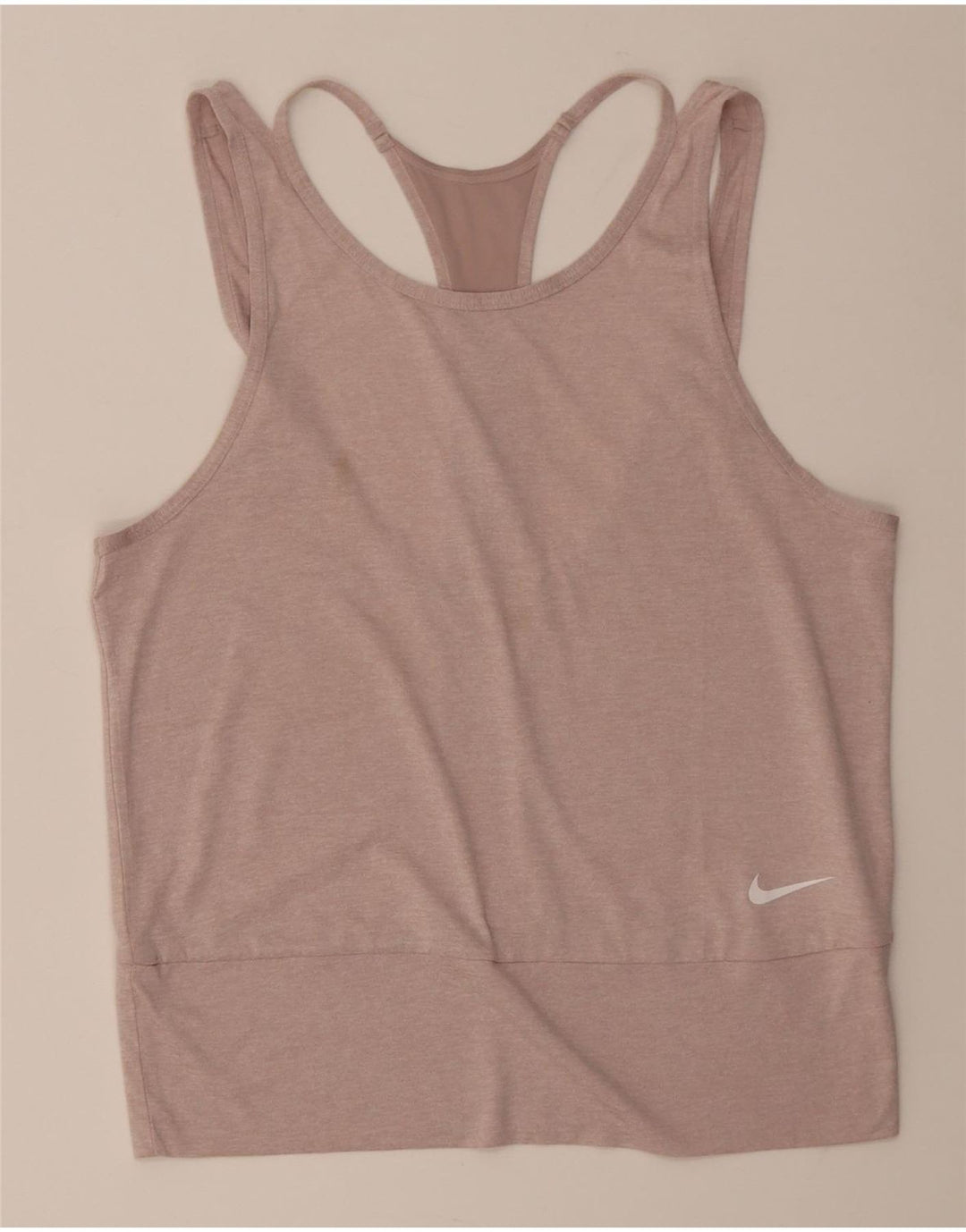 Nike Mujer Dri Fit Chaleco Top UK 12 Medio Rosa Poliéster