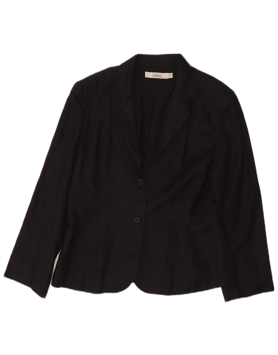 Inwear Chaqueta tipo blazer de 2 botones para mujer UK 44 Grande Acetato negro