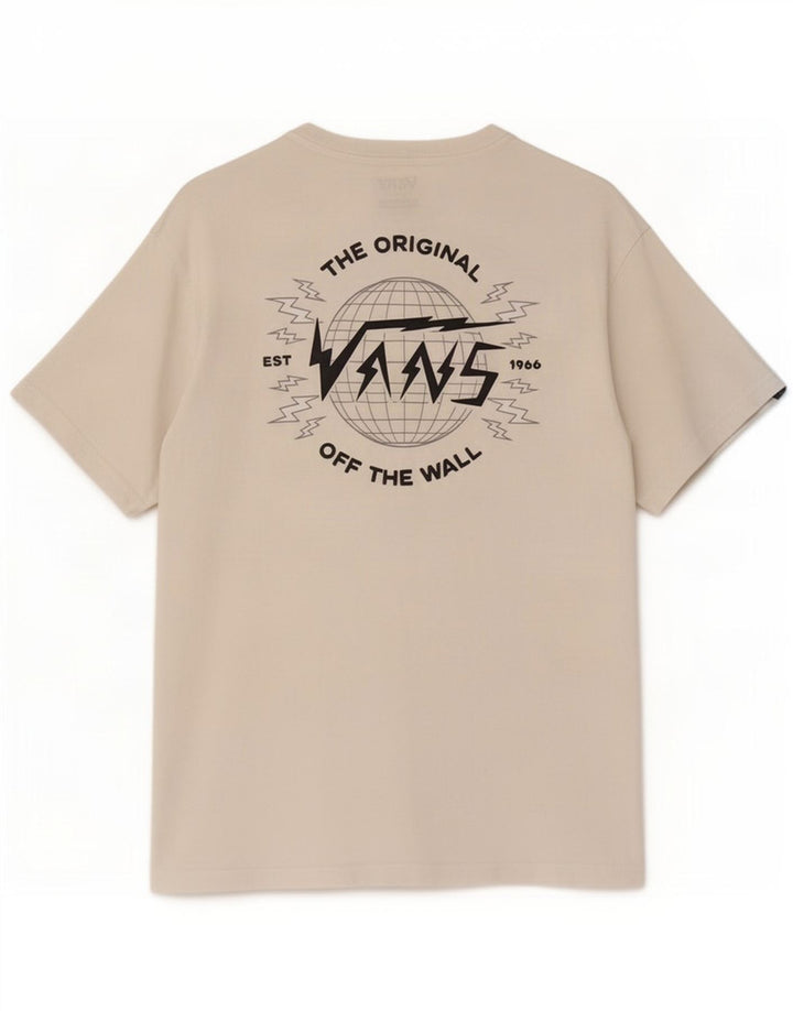 Vans Camiseta con gráfico de ajuste clásico para hombre Top mediano de algodón blanco
