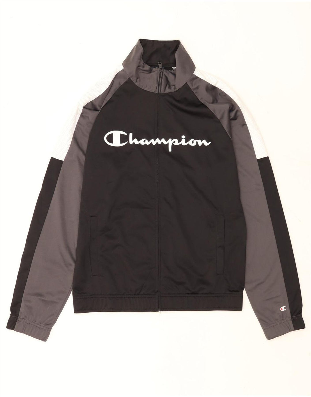 Champion Chaqueta De Chándal Con Estampado Gráfico En Color Negro Mediano Para Hombre