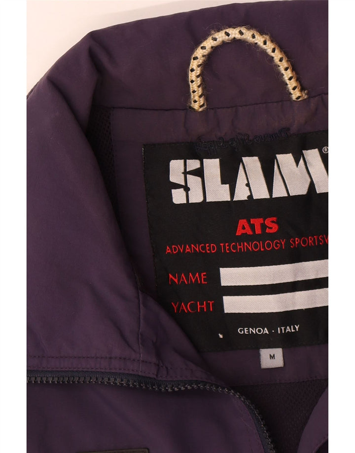 Slam Chaqueta Bomber para Hombre UK 38 Medium Púrpura Nylon