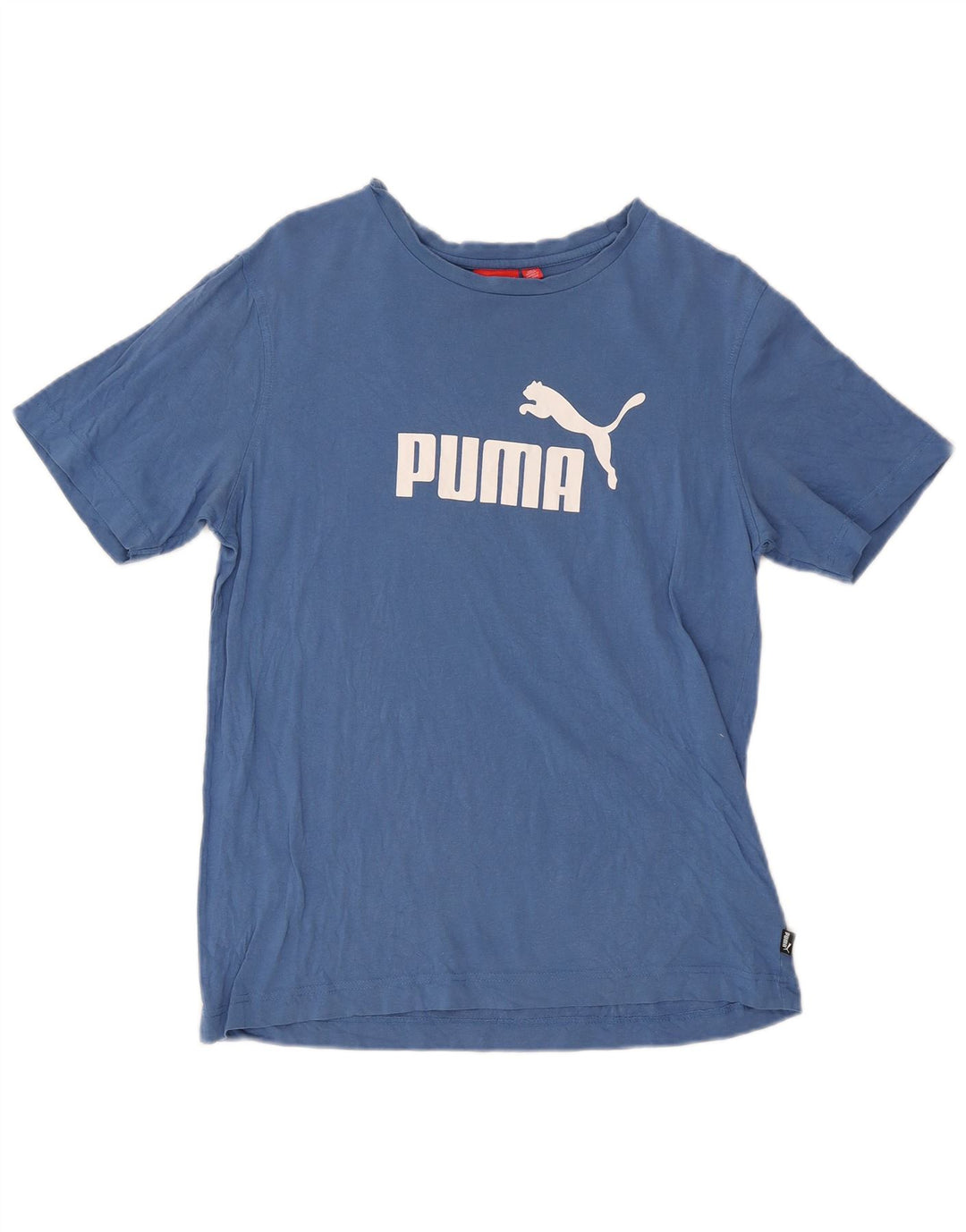Puma Hombre Camiseta Gráfica Top Azul Medio