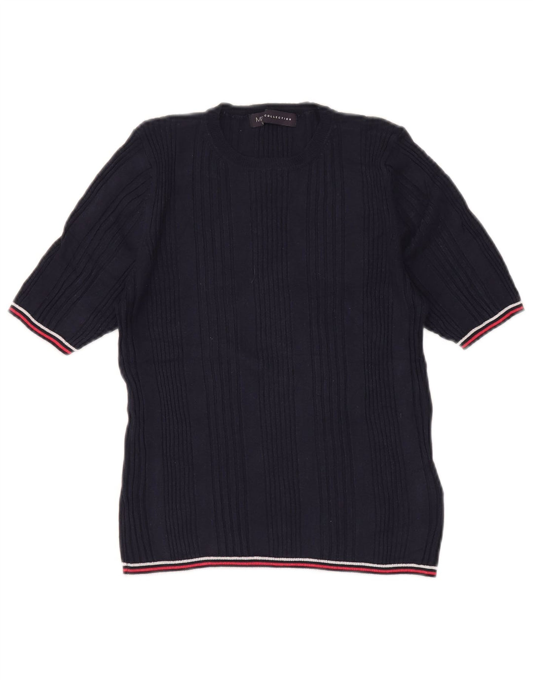 MARKS & SPENCER Suéter tipo jersey con cuello redondo para mujer UK 40 Grande Azul marino