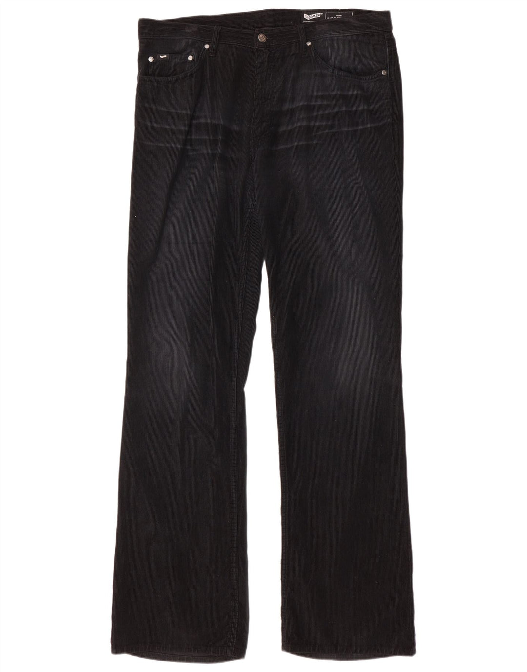 Pantalones de pana con corte tipo bota para hombre Gas W36 L34 Negro