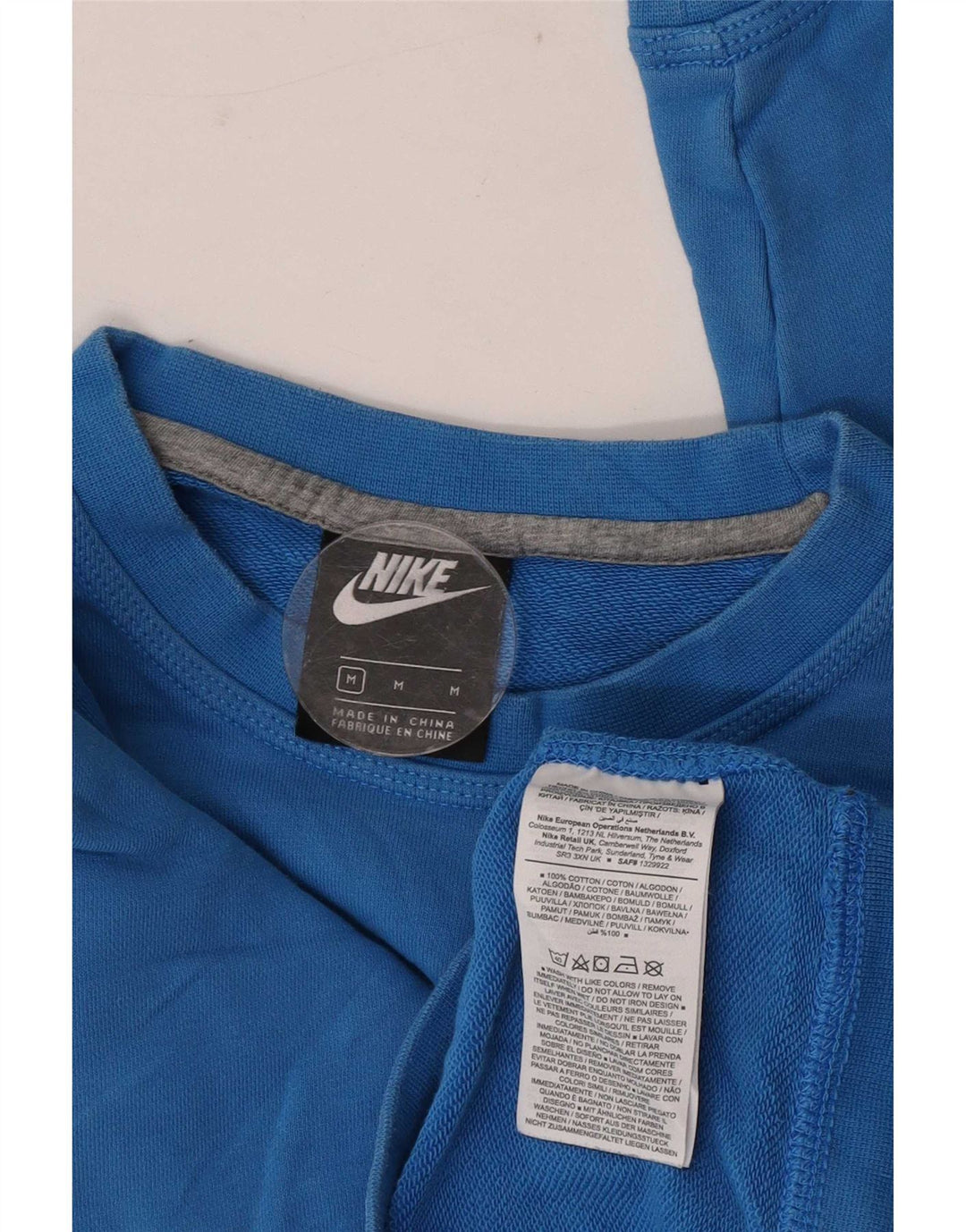 Nike - Sudadera para mujer (talla 40), color azul medio, algodón
