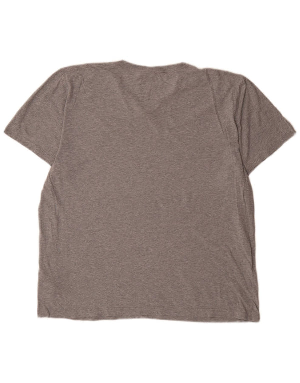 Abercrombie & Fitch Camiseta para hombre Top XL Algodón moteado gris