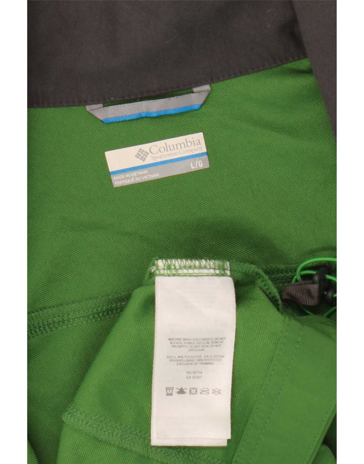 Columbia Chaqueta superior de chándal para hombre Poliéster verde grande