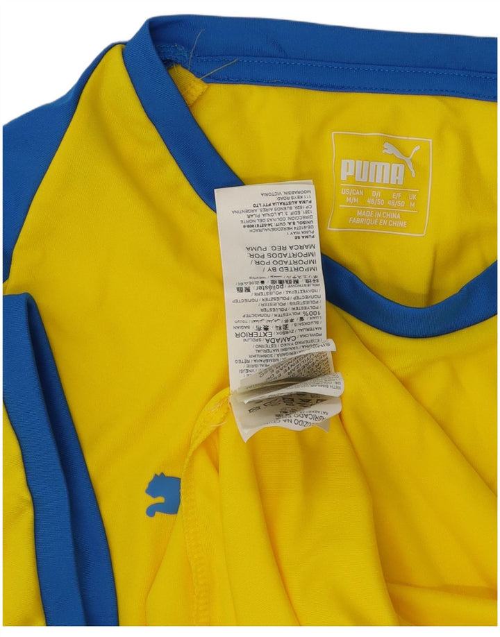 Camiseta Puma Hombre Top Medium Yellow Colourblock Poliéster