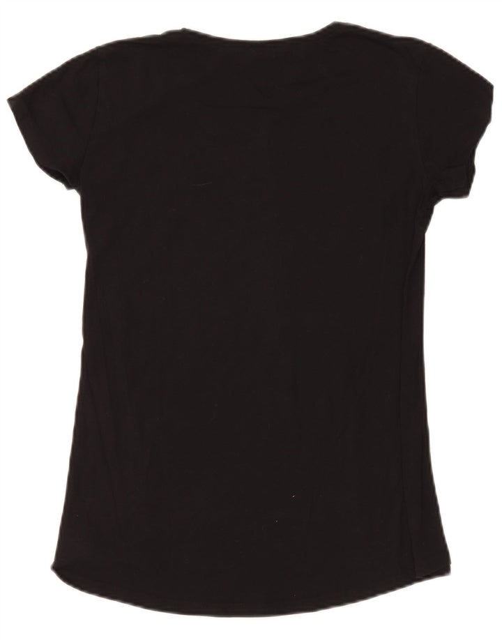 Benetton Camiseta Estampada para Mujer UK 40 Small Black
