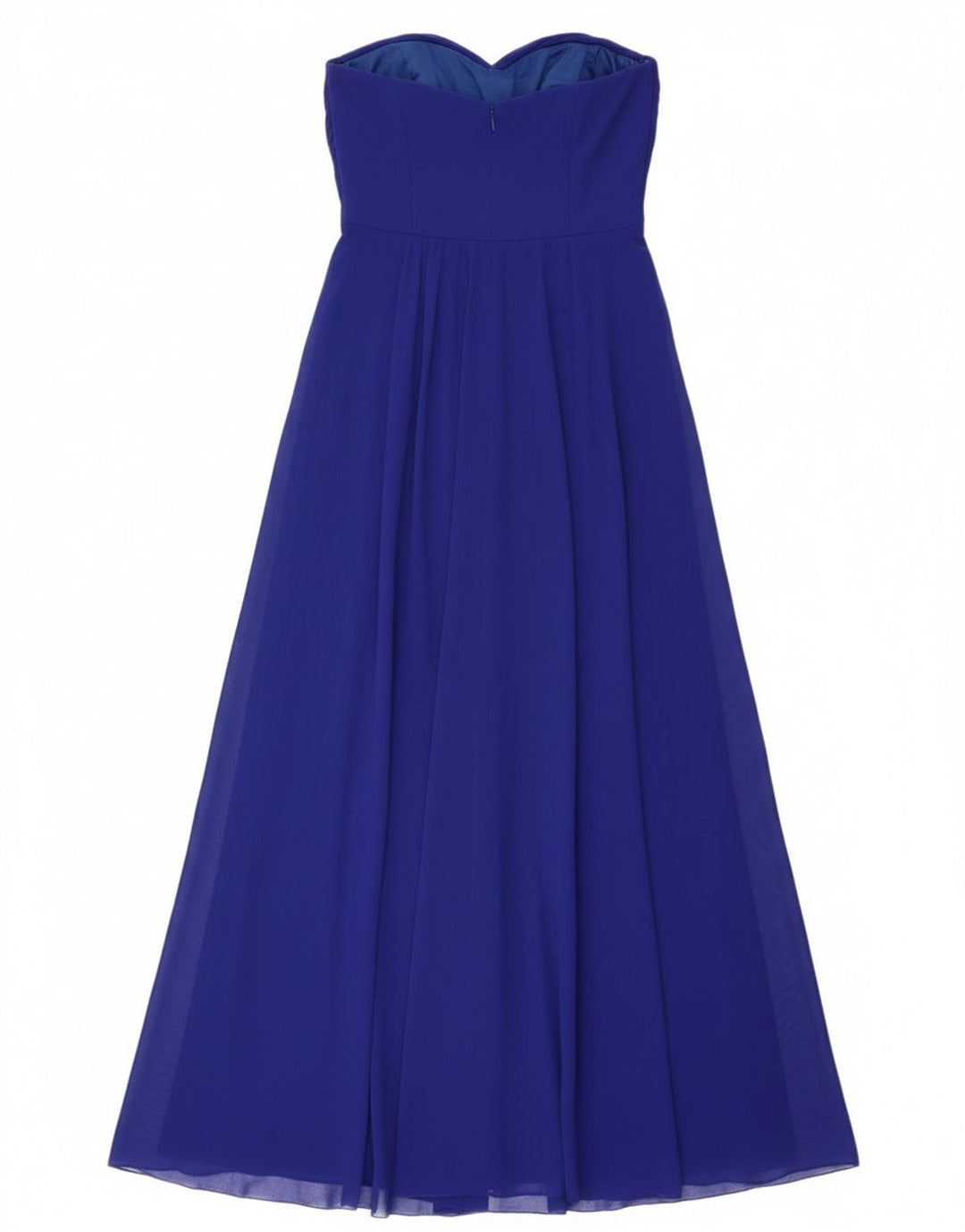Ted Baker Vestido maxi sin tirantes para mujer Talla 3 Seda azul mediana