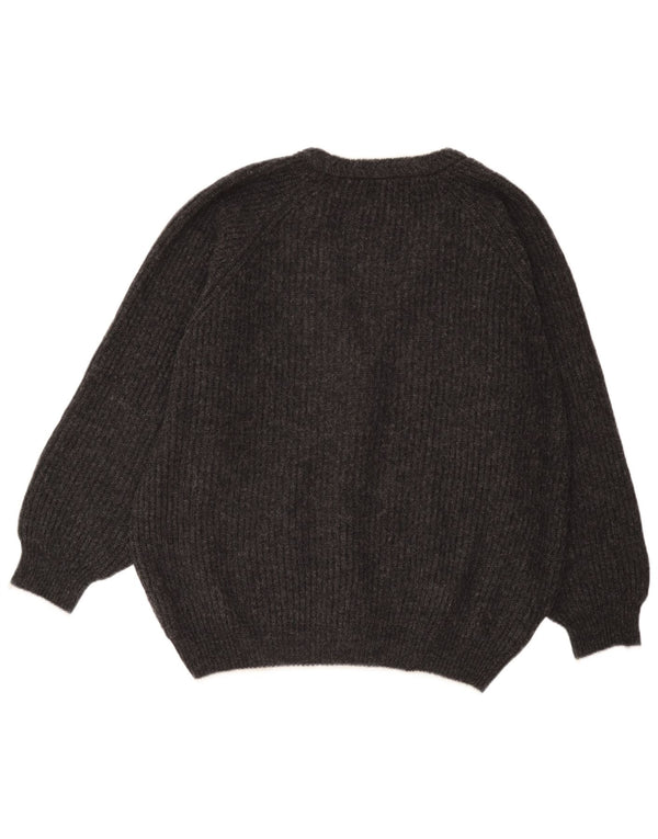 Levi's Jersey tipo cárdigan para hombre XL Lana virgen a rayas grises